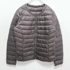 ユニクロ|ウルトラライトダウンコンパクトジャケット【M】軽量 収納袋 ブラウン