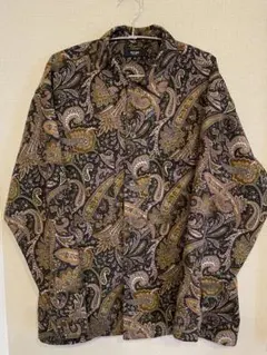 BEAMS ペイズリー柄 長袖シャツ