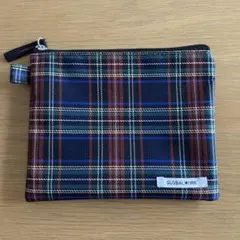 GLOBAL WORK チェック柄 ポーチのサムネイル