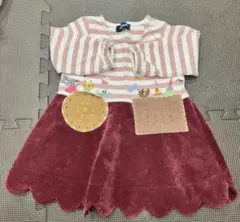 値下げ！kladskap刺繍のボーダーワンピースのサムネイル