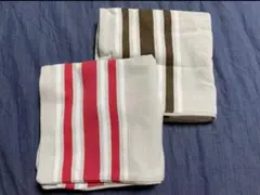 無印良品 クッションカバー 43×43 2枚セット バスクストライプ
