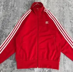 【00S】アディダス ファイヤーバード トラックジャケット 刺繍ロゴ 赤 XL
