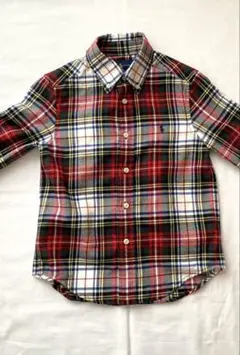 POLORALPHLAURENラルフローレン チェックシャツ長袖フランネル110