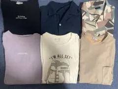 【6点まとめ売り】メンズ　半袖　Tシャツ