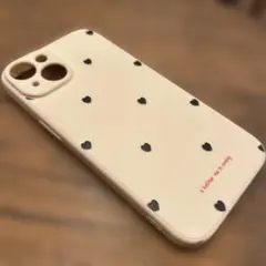 iPhone14 ハート模様シリコンケース