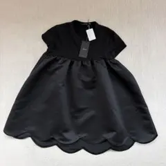 新品　YOKO CHAN ヨーコチャン スカラップ チュニック ブラック 36のサムネイル