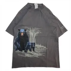90s-00s ビンテージ ギルダン クマプリント Tシャツ 古着 メンズ M