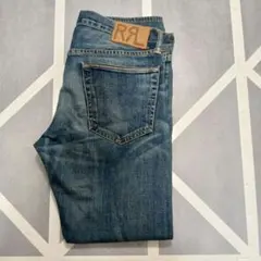 【RRL/ダブルアールエル】ストレートデニム　USA製　ヴィンテージ加工　27