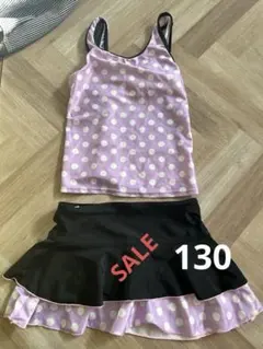 ドット柄水着セット130