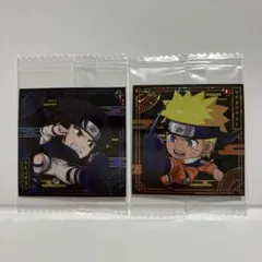 NARUTOウエハースシールvol.2 うずまきナルト・うちはサスケ2枚セット