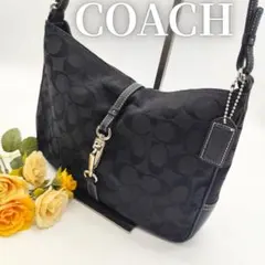 美品 COACH 2way handbag Signature ブラック y2k