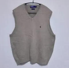 Polo by Ralph Lauren ニットベスト ベージュ XL