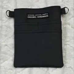 ナースポーチ・作業用ポーチ・オーガナイザー（ハンドメイド） 合皮黒＊