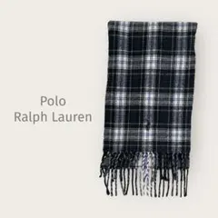 Polo Ralph Lauren マフラー ウール　チェック ブランド　ロゴ