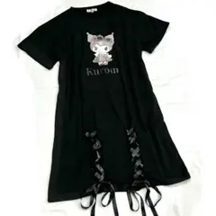 Sanrio Kuromi 半袖ワンピース レースアップのサムネイル