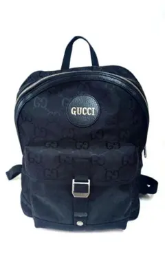 GUCCI オフザグリッド　ブラック　GGパターン バックパック