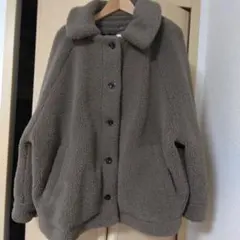 【美品】earth music&ecology ボアジャケット ブラウン