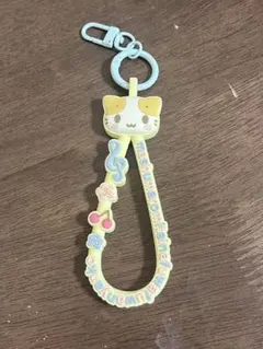 サンリオ ラバーコードキーホルダー マシュマロみたいなふわふわにゃんこ