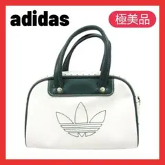 極美品✨完売品✨アディダス ミニボウリングバッグ 白 緑 ミニボストン 大人気