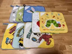 ループ付きタオル 8枚セット キャラクター