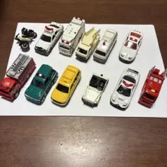 ミニカー 11台セット 消防車 パトカーなど