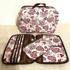 お得‼️スヌーピー 花柄 母子手帳ケース ＆バニティポーチキルティング2点セット