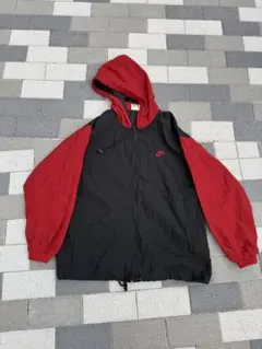 90s vintage NIKE 銀タグ ナイロンジャケット　パーカー　刺繍