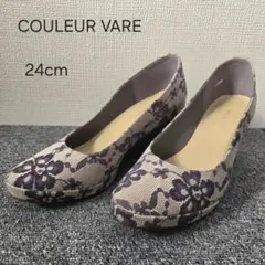 COULEUR VARIE （クルールヴァリエ）パンプス　レース　花柄 24cmのサムネイル