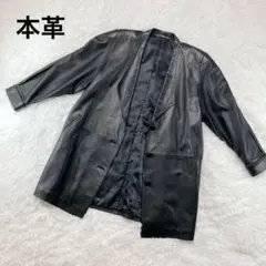 【美品】CONPIACERE チェスターコート レザー ブラック Fサイズのサムネイル