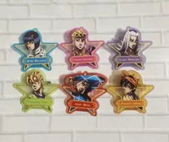 ジョジョの奇妙な冒険 黄金の風 星型ラメアクリルバッジ コンプリートセット