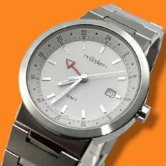 美品 稼働品 トラサルディ GMT メンズ腕時計 デイト 防水 クオーツのサムネイル