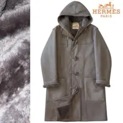 HERMES レザー&ウール Super 180's Pコート 44 - メルカリ