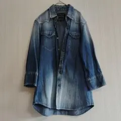 美品　KURO デニムシャツ L
