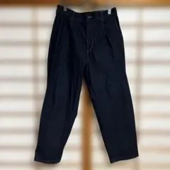 GU デニムキャロットパンツ L ブルー