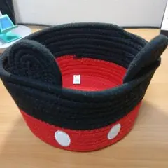 ミッキー　ディズニー　ロープ収納　カゴ　レアのサムネイル