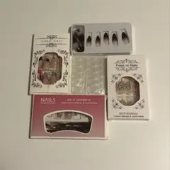 ネイルチップ 4点セット まとめ売り 開封⭕️使用❌のサムネイル