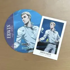進撃の巨人 カワスイ エルヴィン バースデーポストカード コースター