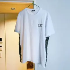 EA7 ホワイト Tシャツ サイドロゴ