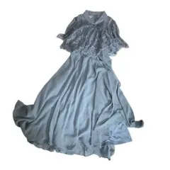 【Dorry Doll 】デコルテシアー切替レースレイヤードワンピース結婚式