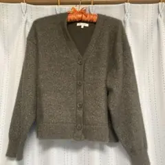 こげ茶ラメ入りカーディガン