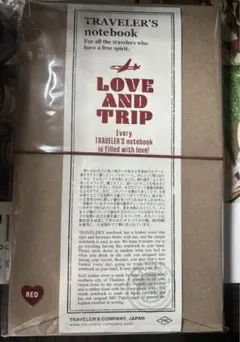 トラベラーズノート　レギュラーサイズ　LOVEANDTRIP　赤
