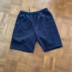 UNIQLO C スウェットワイドショーツ ネイビー XL ショートパンツ