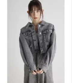 【期間限定値下げ中！】rienda　リエンダ　デニムジャケット　グレー　春