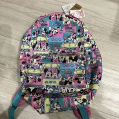 新品リトシーDisney ミッキー＆ミニー 総柄 キッズ リュック