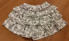 タルティーヌエショコラ　花柄フリルコーデュロイキュロット 120cm