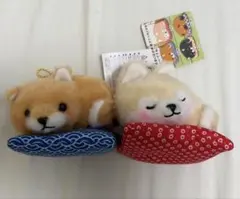 豆しば三兄弟 お座布でまったり ぬいぐるみ さすけ 豆太郎 2種セット