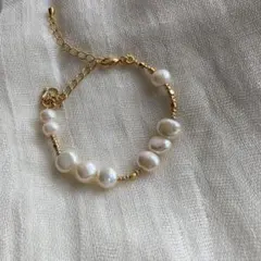 淡水パールブレスレット