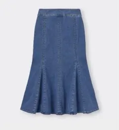 GU ステッチマーメイドロングスカート　L 222-346366