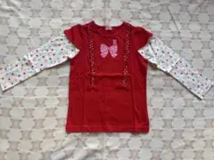 【新品　未使用】HOT BISCUTS ミキハウス長袖カットソー 120cm