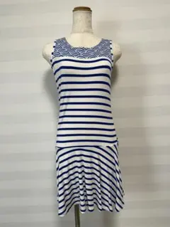 Junior Gaultier ゴルチェ　青海波×ボーダーワンピースのサムネイル